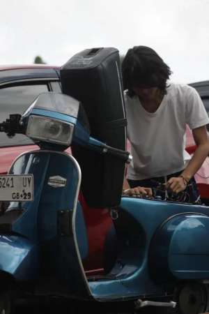 Jual bekas Vespa excel 150,lokasi di Pondok Aren