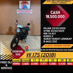Jual bekas W 175 2018 MOTOR SPORT KEREN BISA DI KREDIT PAJAK HIDUP,lokasi di Pancoran Mas