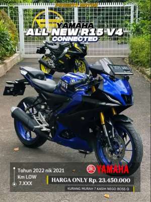 Jual bekas YAMAHA ALL NEW R15 V4 CONNECTED 2022 nik 2021,lokasi di Kembangan