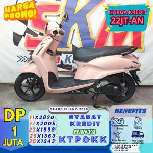 Jual bekas Yamaha grand Filano 2025 motor bekas rasa baru proses secepat kilat,lokasi di Jatinegara