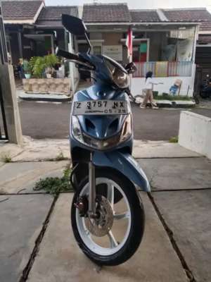 Jual bekas Yamaha Mio Karbu Smile 2010 Biru Elegan Gress.,lokasi di Bogor Barat - Kota