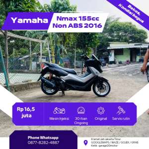 Jual bekas Yamaha Nmax 155cc Abs Bluecore Fi Tahun 2016,lokasi di Kramat Jati