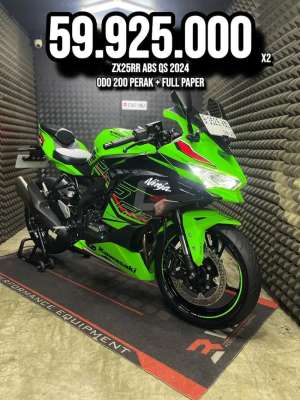 Jual bekas ZX25RR OR ZX 25 RR ABS QS 2024 ODO 200 PERAK FULL ORIGINAL,lokasi di Kembangan