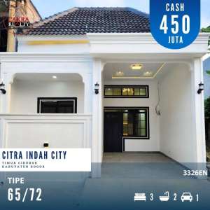 3326.Rumah Minimalis 3 Kamar Citra Indah City Jonggol Cileungsi Bogor lokasi di Cijeruk, tersedia melalui melalui situs Olx