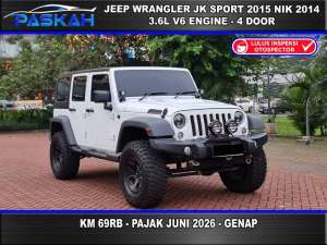 Jual bekas 3.6 FULL OPTION JEEP WRANGLER 3.6 JK SPORT PENTASTAR 2015 NIK 2014,lokasi di 
