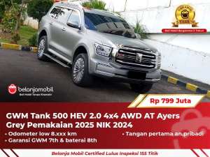 4x4GWM Tank 500 HEV Hybrid 2.0 AWD AT Ayers Grey 2024 2025 , tersedia melalui melalui situs Olx