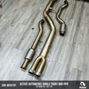 Jual bekas Active Autowerke Single Mid-Pipe Resonated Version for BMW F80 M3F82 M4 S55 3.0L,lokasi di Jakarta Utara