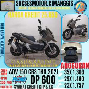 Jual bekas ADV 160 CBS TERMURAH CASHBACK UPTO 700 RIBUAN FREE OLI3BLN,lokasi di Bogor Barat - Kota