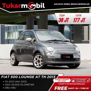 Jual bekas BERGARANSI FIAT 500 LOUNGE 1.4 MATIC TAHUN 2013 LOW KM,lokasi di 
