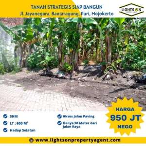 di jual cepat tanah dekat RS GATOEL lokasi di Puri, tersedia melalui melalui situs Olx