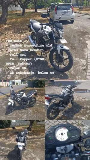 Jual bekas DIJUAL CB150R STREET FIRE OLD 2013,lokasi di Kartasura