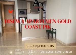 Dijual dan disewakan Apartemen gold coast PIK 2BR lokasi di penjaringan, tersedia melalui melalui situs Lamudi