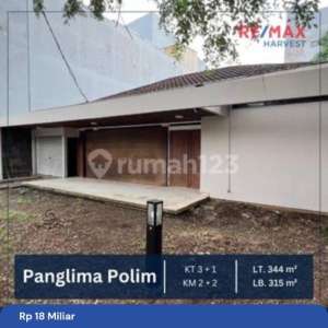Dijual Murah Jarang Ada Rumah Hitung Tanah Lokasi Komersial Panglima Polim , tersedia melalui melalui situs Rumah123