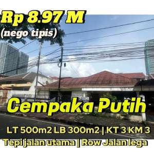 Dijual Murah Rumah Tepi Jalan Hitung Tanah di Cempaka Putih Jakpus lokasi di Cempaka Putih, tersedia melalui melalui situs Olx