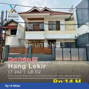 Dijual Rumah Hang Lekir Area Unfurnished Luas Tanah 242 Mluas Bangunan 312 M Bangunan 2 Lantaikamar Tidur 41kamar Mandi 4garasi 1 Carport 2shmharga 14 M Nego , tersedia melalui melalui situs Rumah123