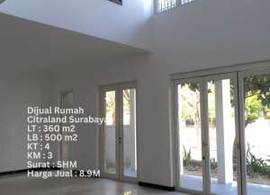 DIJUAL RUMAH MINIMALIS 500M2 CITRALAND SURABAYA BARAT lokasi di made, tersedia melalui melalui situs Lamudi