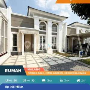 DIJUAL Rumah Modern Cantik Kondisi Bagus Sangat Terawat Siap Huni View Pegunungan Fasilitas Terbaru Farmtopia by Dairyland Dekat kantor Terpadu di Cluster Spring Dale Citra Garden Buring Malang Kota G635 , tersedia melalui melalui situs Rumah123