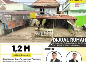 Dijual Rumah Murah di Kota Palembang lokasi di ilir-barat-ii, tersedia melalui melalui situs Lamudi