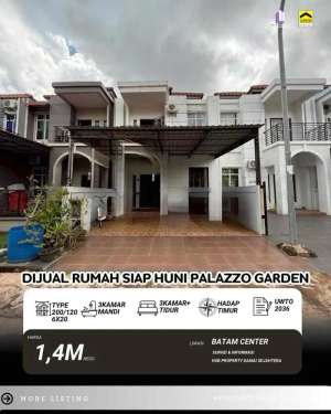 Dijual Rumah Palazzo Garden Residence lokasi di Batam Kota, tersedia melalui melalui situs Olx