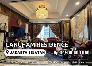 Dijual The Langham Residence Apartemen 3BR UK360m Furnished at SCBD Jakarta Selatan lokasi di kebayoran-baru, tersedia melalui melalui situs Lamudi