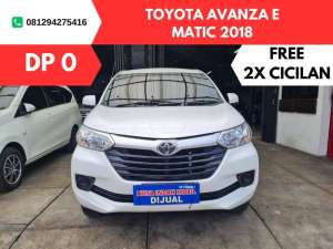 Jual bekas DP 0 Toyota Avanza E MATIC 2018,lokasi di 
