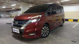 Jual bekas DP Rendah 10JT Nissan Serena 2.0 Highway Star Bensin-AT 2019 Merah,lokasi di 