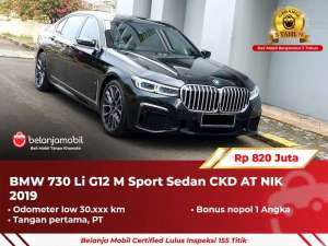 Jual bekas GARANSI 5THBMW 730Li 730 Li G12 M Sport Sedan CKD AT 2019 2020,lokasi di 