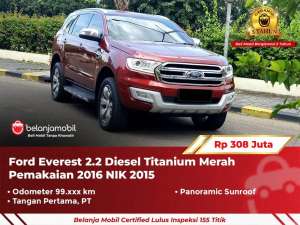 Jual bekas GARANSI 5THFord Everest 2.2 Diesel Titanium Sunroof 2015 2016,lokasi di 