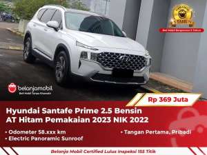 Jual bekas GARANSI 5THHyundai Santafe Santa fe Prime 2.5 Bensin AT 2022 2023,lokasi di 