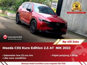Jual bekas GARANSI 5THMazda CX-5 CX5 CX 5 Kuro Edition 2.5 AT 2022 2023,lokasi di 