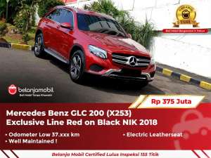 Jual bekas GARANSI 5THMercy Mercedes Benz GLC200 GLC 200 X253 Red 2018 2019,lokasi di 