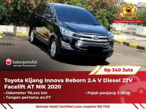 Jual bekas GARANSI 5THToyota Kijang Innova Reborn 2.4 V Diesel 2TV 2020 2021,lokasi di 