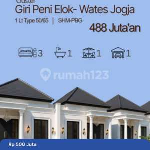 Hanya 20 menit ke Bandara YIA Cluster Giri Peni Elok Type 65 , tersedia melalui melalui situs Rumah123