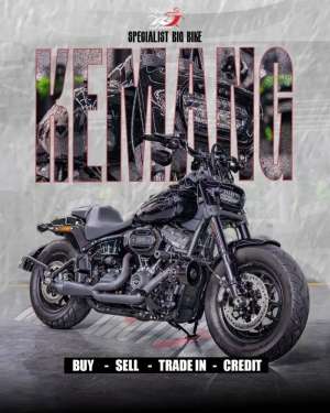 Jual bekas Harley Davidson Fatbob 114 Nik 2019 Low Km 1000an Knalpot TBR,lokasi di Purwaharja