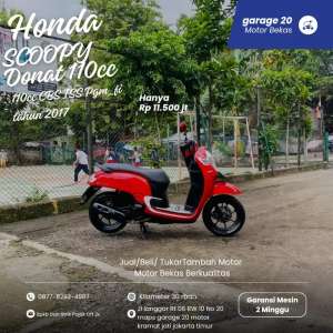 Jual bekas Honda Scoopy 110cc cbs iss Esp Tahun 2017,lokasi di Pasar Minggu