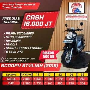 Jual bekas Honda SCOOPY STYLISH 2019 PLAT B TANGERANG,lokasi di Sawangan