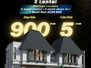 HORTIS Murah banget Under 1M Terbaru Citra Garden Serpong 2 Lantai lokasi di Bumi Serpong Damai, tersedia melalui melalui situs Olx