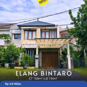 Jarang Ada Murah Siap Huni Di Elang Bintaro Jaya Sektor 9 Tangsel , tersedia melalui melalui situs Rumah123