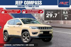 Jual bekas JEEP COMPASS LONGITUDE 2018 TURBO LOW KM.45RBPAJAK PANJANG F1ST,lokasi di 