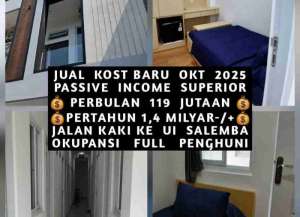 JUAL KOS KOST KOSAN KOSTAN DEKAT RSCM UI SALEMBA SENEN JAKARTA PUSAT lokasi di kenari, tersedia melalui melalui situs Lamudi