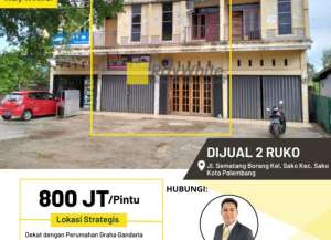 Jual Ruko Murah lokasi di sematang-borang, tersedia melalui melalui situs Lamudi