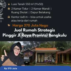 Jual Rumah Bengkulu Dan Tempat Usaha Pinggir Jln Raya Provinsi , tersedia melalui melalui situs Rumah123