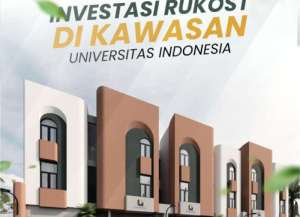 JUAL RUMAH KOST DEPOK UIFULL FURNISHED, 3 LANTAI 10 KAMAR DEKAT UNIVERSITAS INDONESIA lokasi di gondangdia, tersedia melalui melalui situs Lamudi