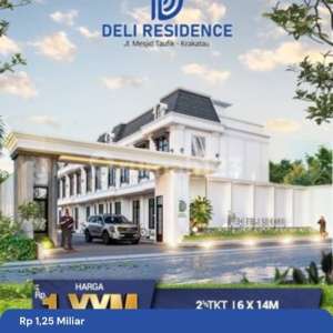 Jual RumahVilla Baru Komplek Deli Residence Jalan Mesjid Taufik - Bukit Barisan 2 - Krakatau - Rakyat - Medan , tersedia melalui melalui situs Rumah123