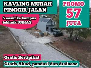 Jual Tanah Potensial di Kawasan kampus teknik unhas gowa lokasi di Somba Opu (Upu), tersedia melalui melalui situs Olx