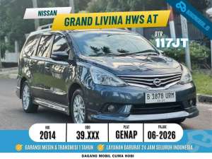 Jual bekas KM 39RB GRAND LIVINA HWS AT 2014 ISTIMEWA,lokasi di 