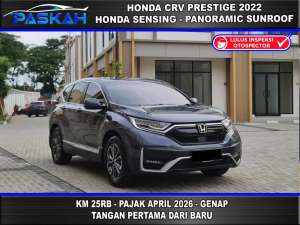 Jual bekas Km25K GENAP Honda CRV 1.5 PRESTIGE SENSING 2022 CRV 1.5 PRESTIGE 2022,lokasi di 