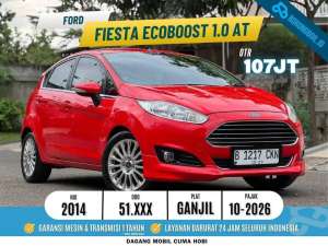 Jual bekas Low KMFord Fiesta Ecoboost Metik 2014 Merah,lokasi di 