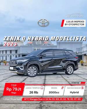 Jual bekas LOW KM Toyota Kijang Innova Zenix Q Hybrid Modellista NIK 2023 2024,lokasi di 