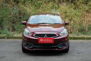 Jual bekas MITSUBISHI MIRAGE GLX 1.2 MT 2016 MERAH,lokasi di Jawa Barat